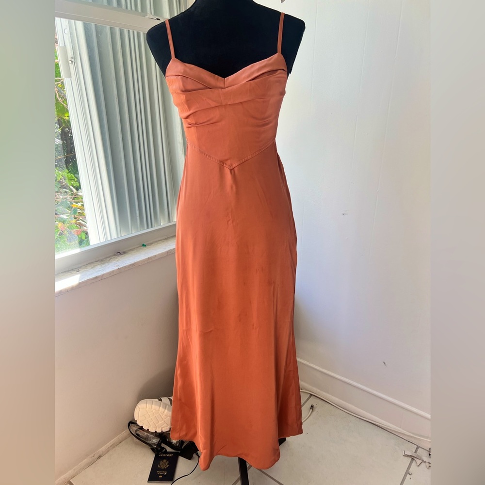 Copper/Orange |HELLO MOLLY|Give It To Me Dress|MIDI